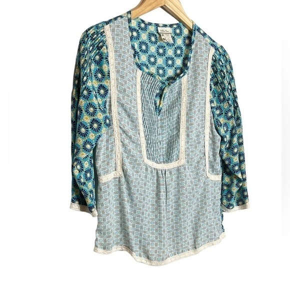 Matilda Jane | Kaleidoscope Peasant Top Hello Lovely Peasant Floral EUC - Picture 4 of 7